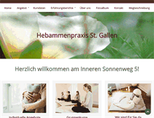 Tablet Screenshot of hebammenpraxis-stgallen.ch
